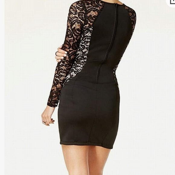 BCX Womens Juniors Lace Bodycon Cocktail and Party Dress - Picture 3 of 5